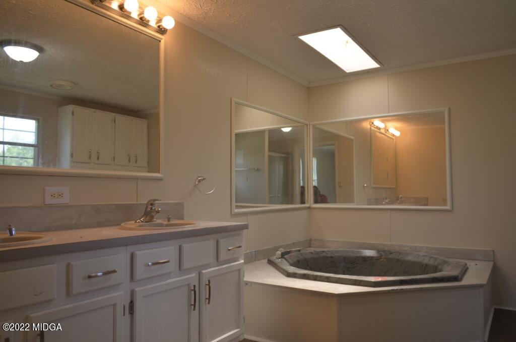 171 Dillon Road Butler, GA 31006 - Photo 13 of 22 a bathroom with a sink a toilet and mirror