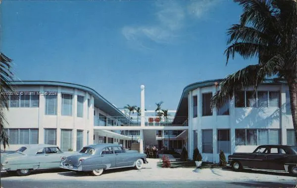 a car parked in front of a building
