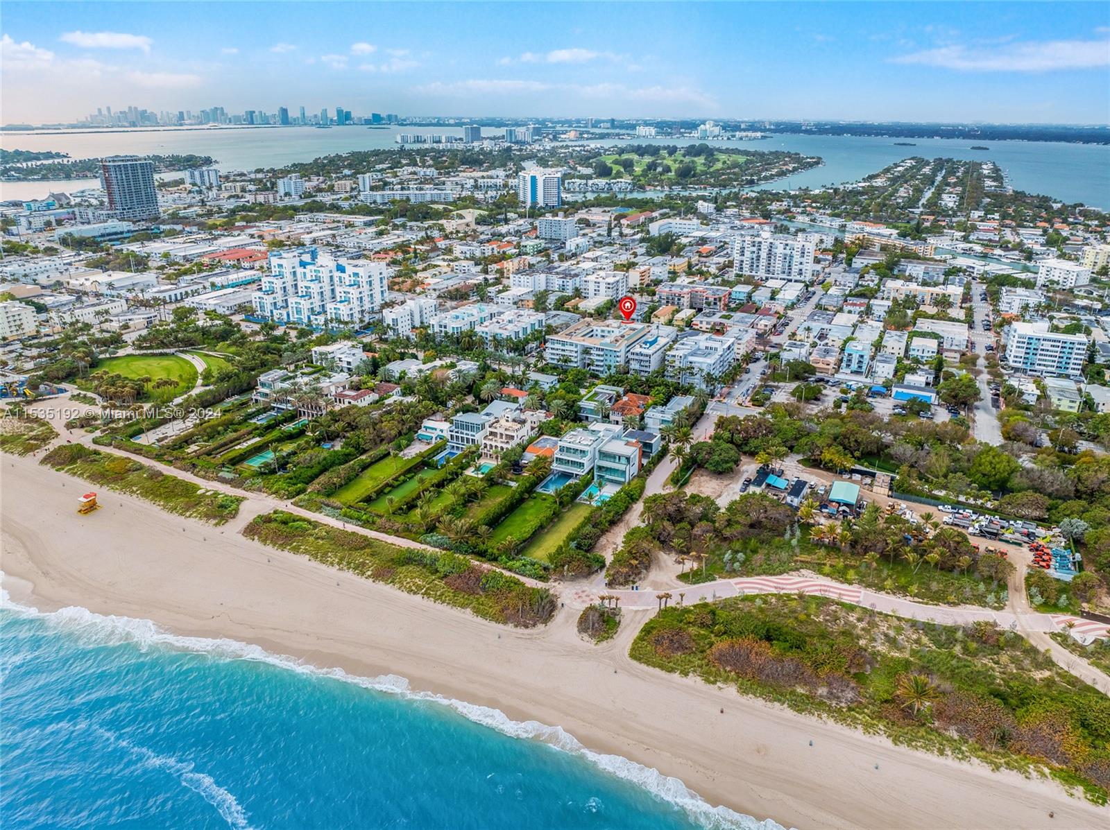 235 78th Street Miami Beach, FL 33141 - Photo 21 of 36 an aerial view of residential houses with city view