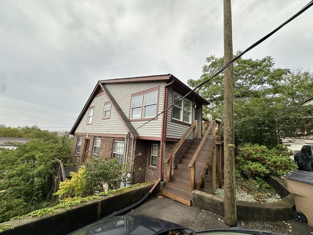a street view along with residential houses