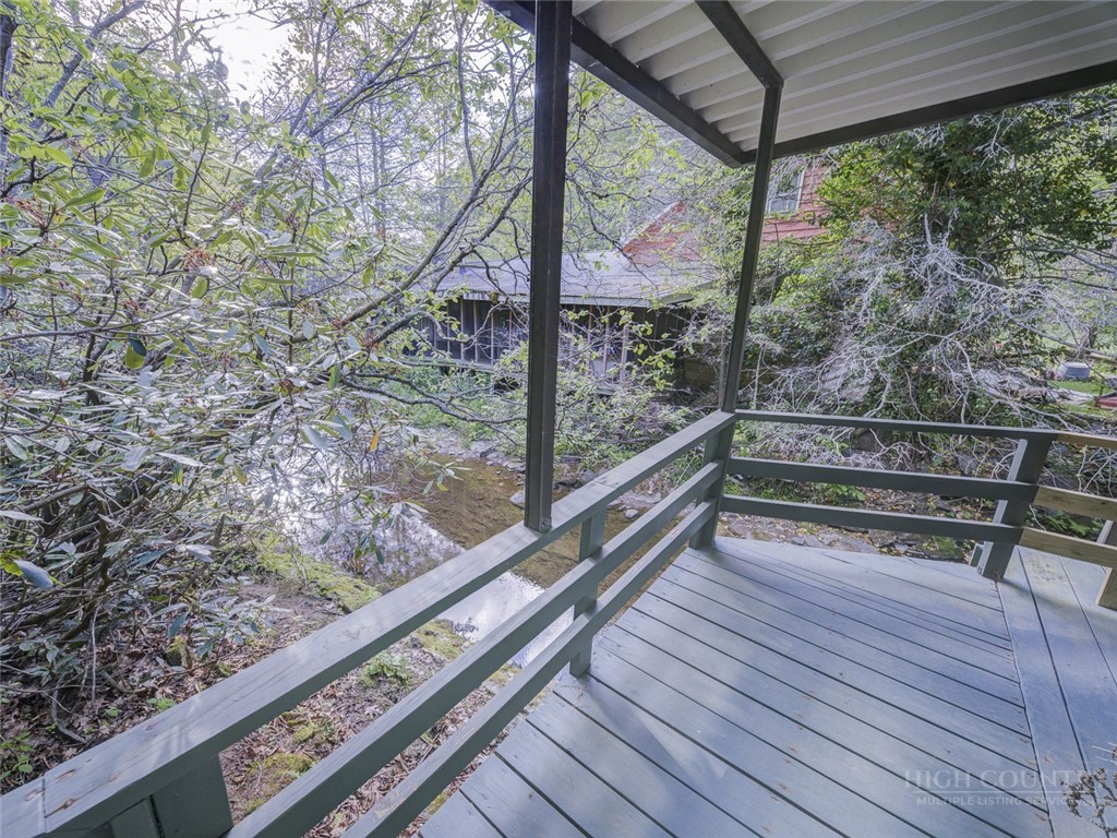 1471 Bamboo Road Boone, NC 28607 - Photo 17 of 19 a view of balcony with wooden floor and fence