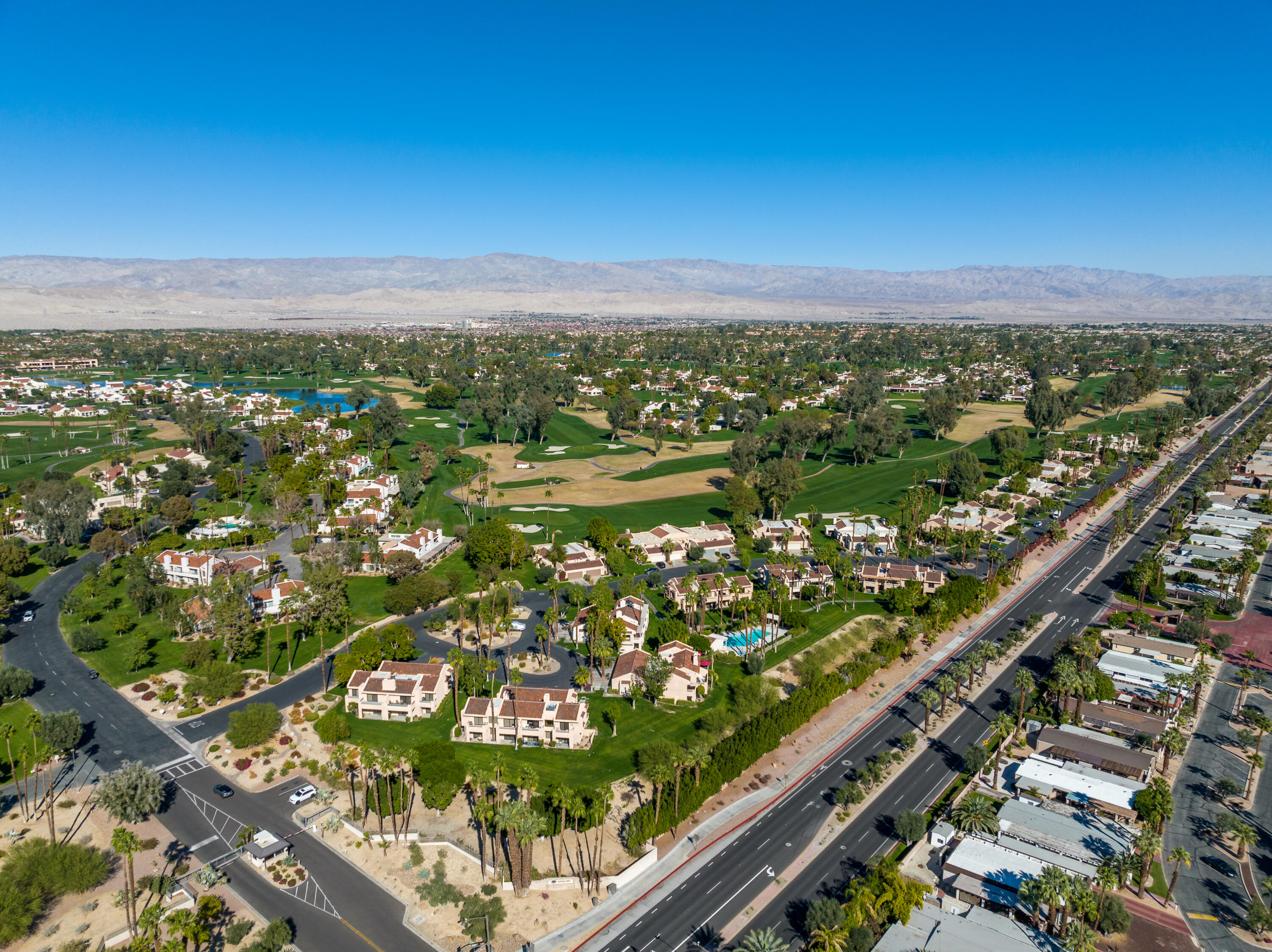 11 Mission Court Rancho Mirage, CA 92270 - Photo 51 of 59 an aerial view of residential houses with outdoor space