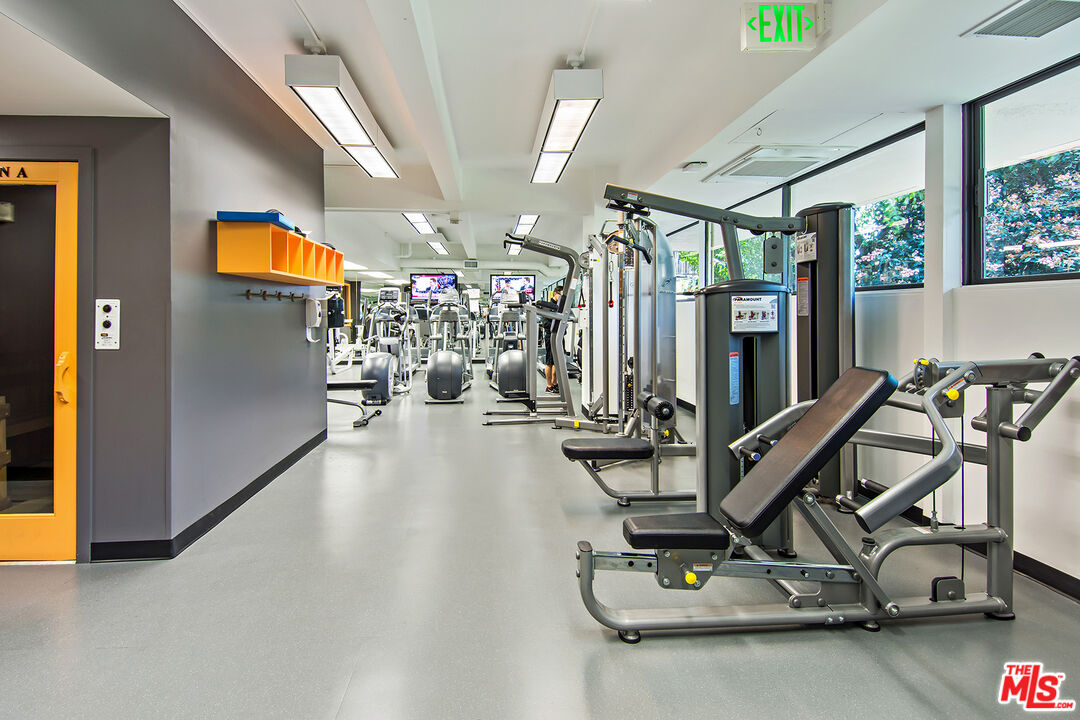 2220 Avenue Of The Stars, Unit 702 Los Angeles, CA 90067 - Photo 20 of 21 a view of a room with gym equipment