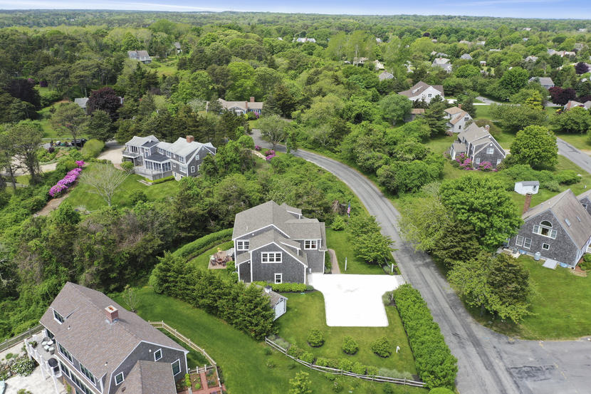47 Briar Spring Road Orleans, MA 02653 - Photo 24 of 30 an aerial view of residential houses with outdoor space and trees