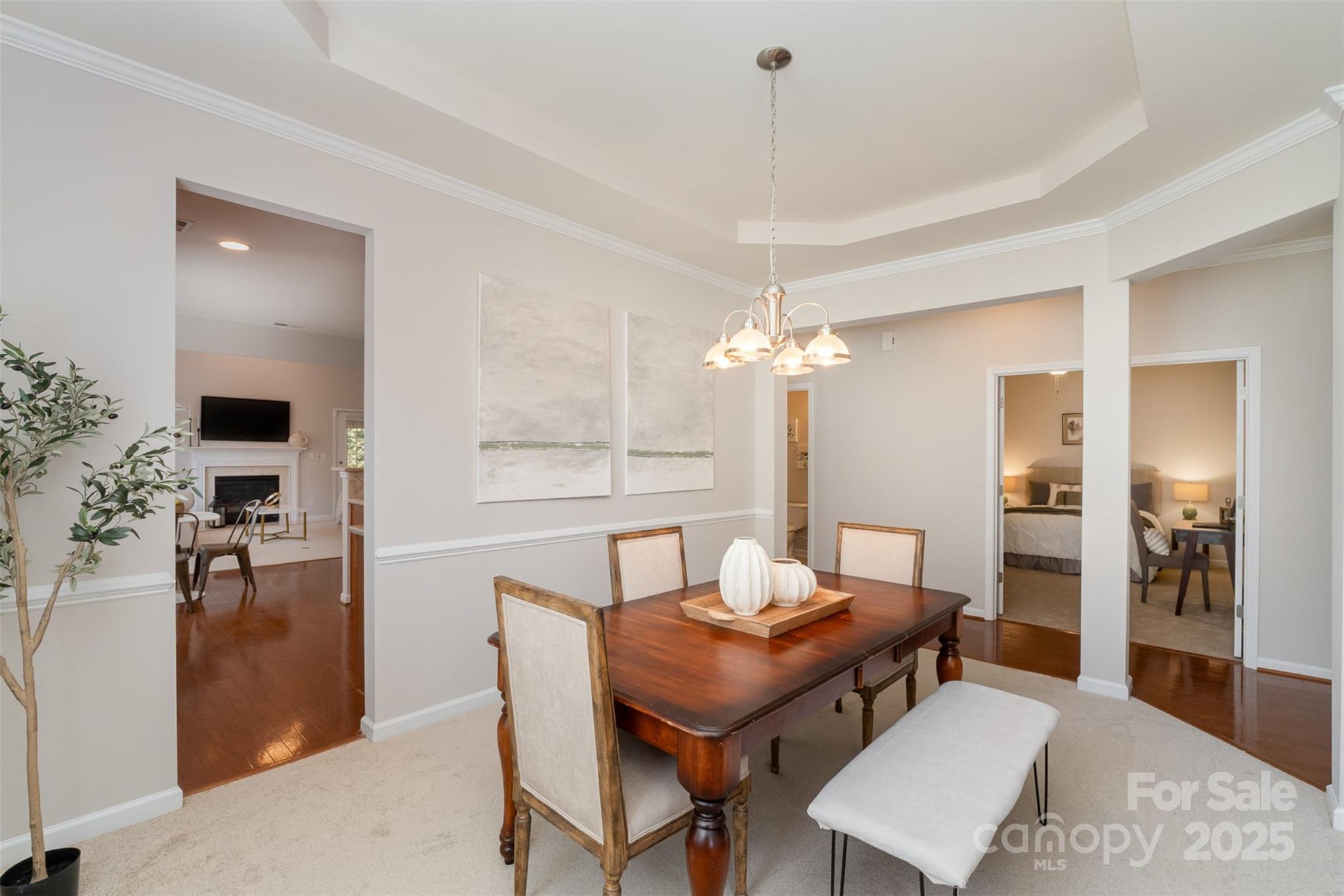 620 Amethyst Circle Fort Mill, SC 29708 - Photo 13 of 32 a view of a dining room with furniture and wooden floor