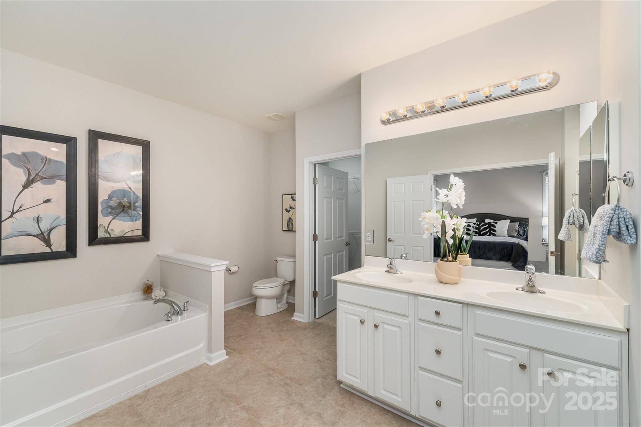 620 Amethyst Circle Fort Mill, SC 29708 - Photo 22 of 32 a bathroom with a tub a sink and mirror