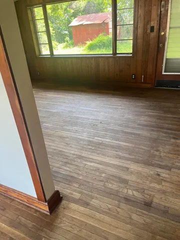 a view of outdoor space with window