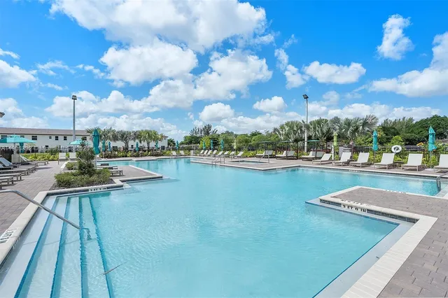 a view of a lake with houses