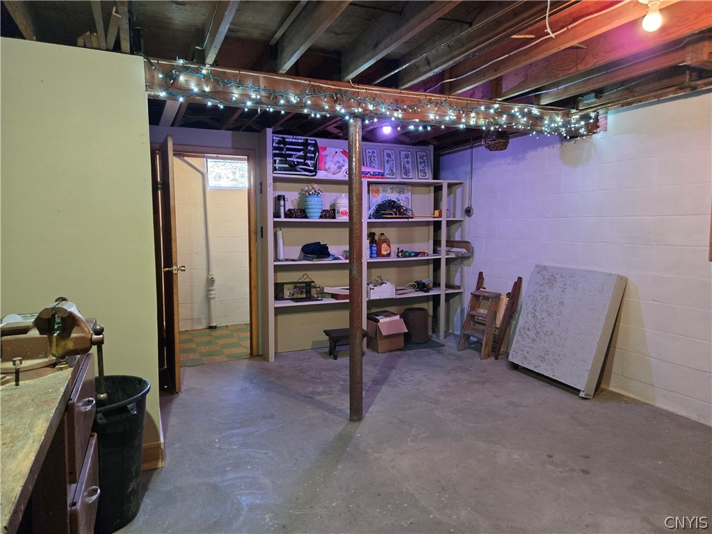 417 Locust Drive Utica, NY 13502 - Photo 21 of 25 Built-in shelves and extra storage area.