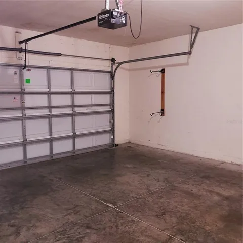 a view of a garage