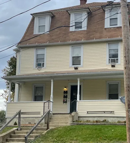 a view of house and front door