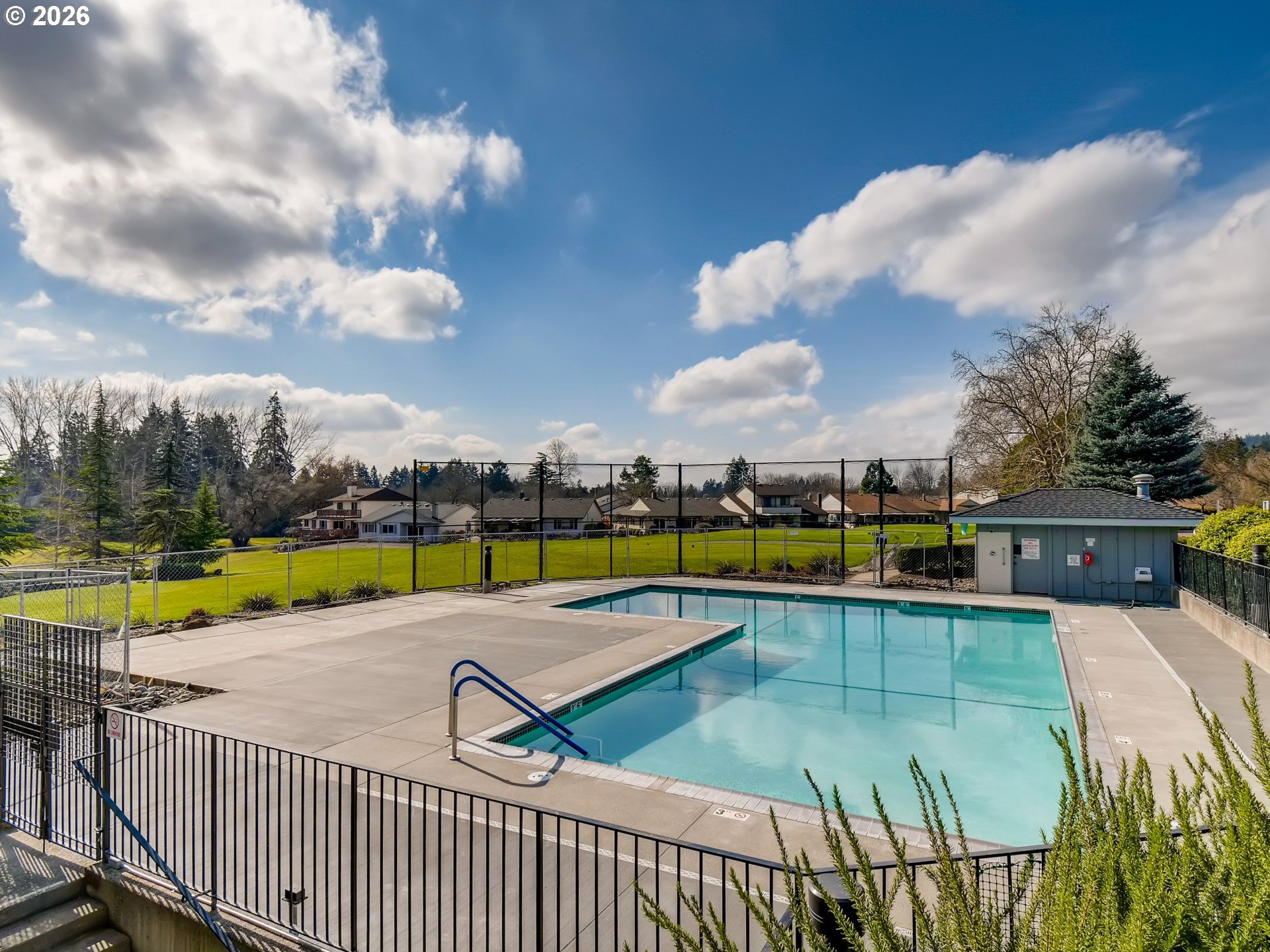 15485 Southwest 114th Court, Unit 39 Portland, OR 97224 - Photo 29 of 32 a view of swimming pool with outdoor seating and yard