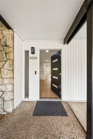 a view of an entryway door