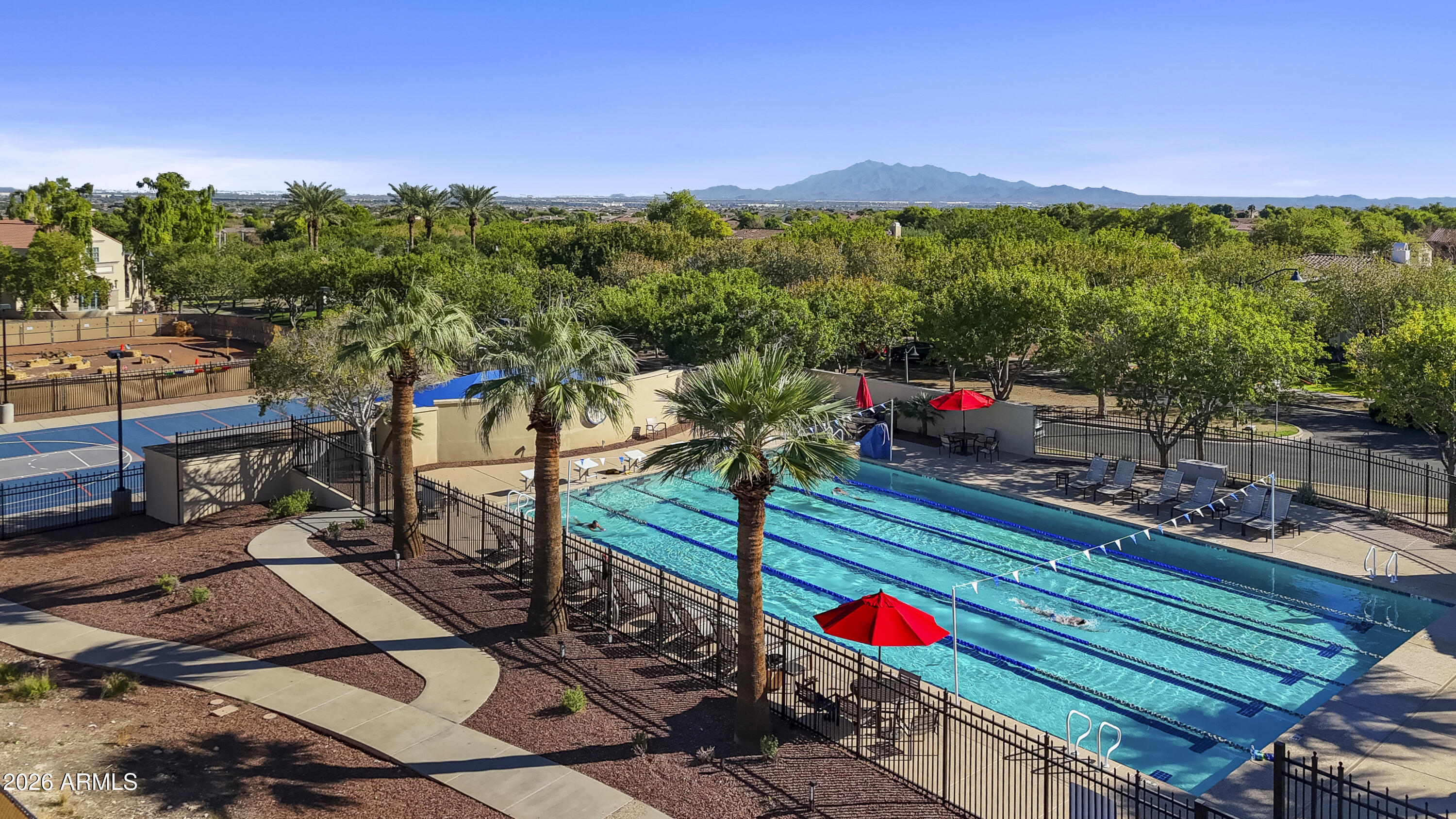 3586 North Hooper Street Buckeye, AZ 85396 - Photo 91 of 91 Verrado Main St Lap Pool Aerial