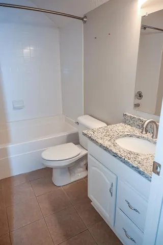 a view of a room with an empty space