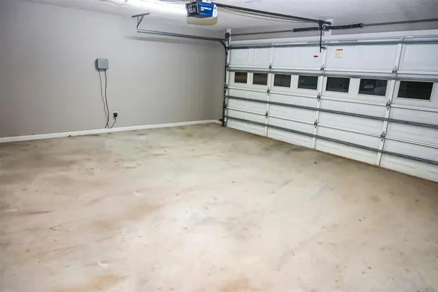 a bathroom with a sink and a table