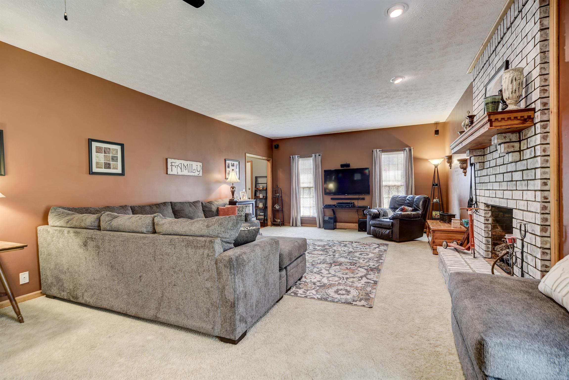 2271 Luster Road Goodlettsville, TN 37072 - Photo 8 of 30 Living Room with Gas Fireplace