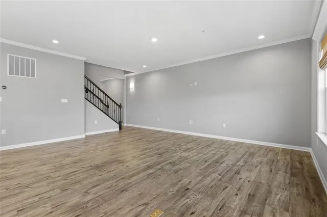 a view of an empty room