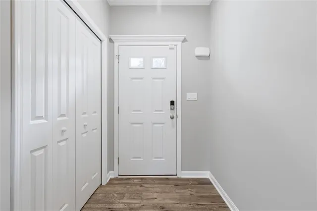 a view of an empty room