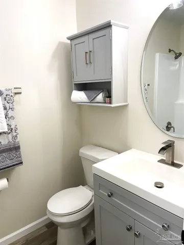 a view of a room that has a window in it