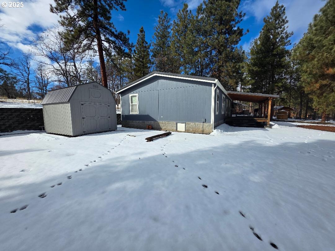 232 South Oak Road Wamic, OR 97063 - Photo 29 of 31 a view of house with outdoor space and trees
