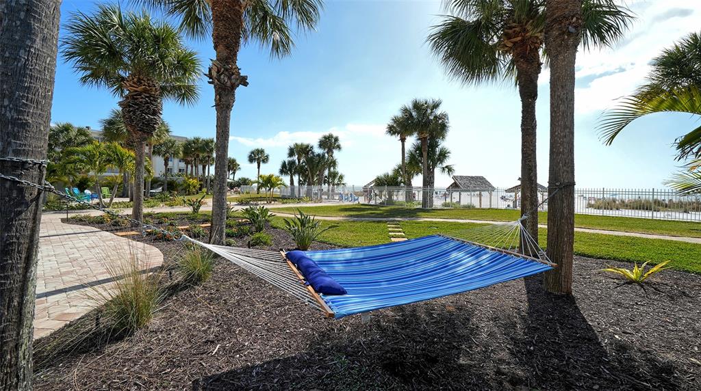6140 Midnight Pass Road, Unit B6 Sarasota, FL 34242 - Photo 48 of 63 a view of a yard with palm trees