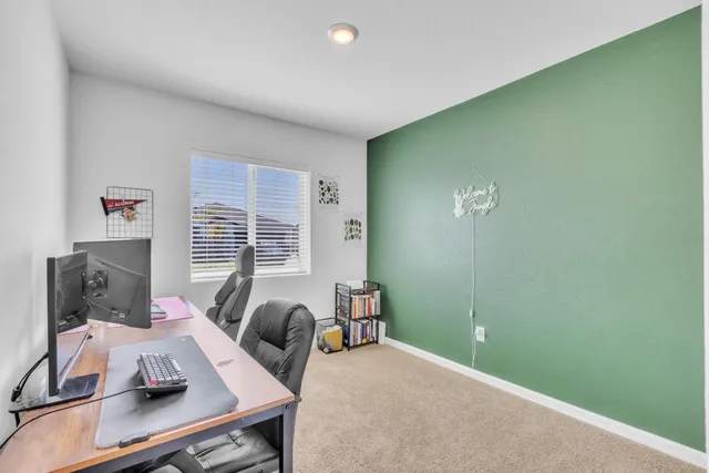 a view of a workspace with a window