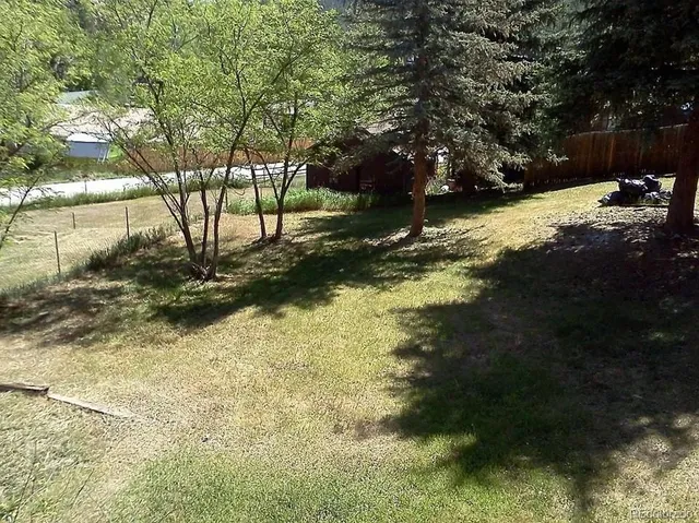 a view of backyard of green space