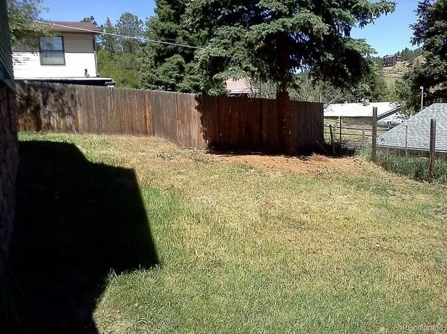 a backyard of a house