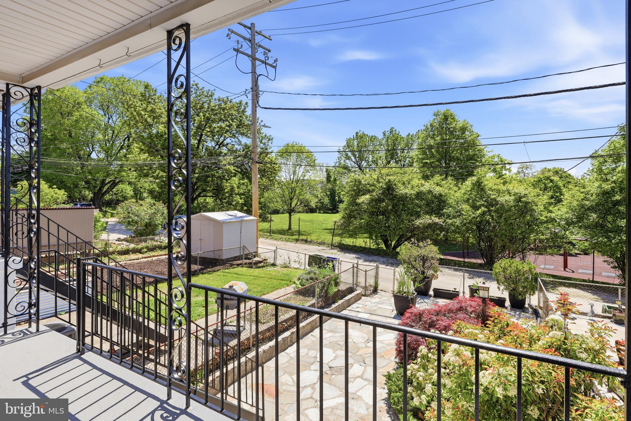 1421 West 41st Street Baltimore, MD 21211 - Photo 10 of 43 Covered back porch with great view of the park