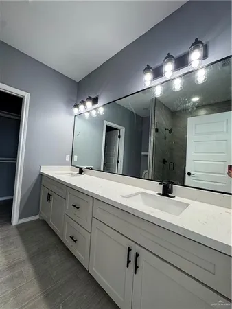 a view of a room with an empty space