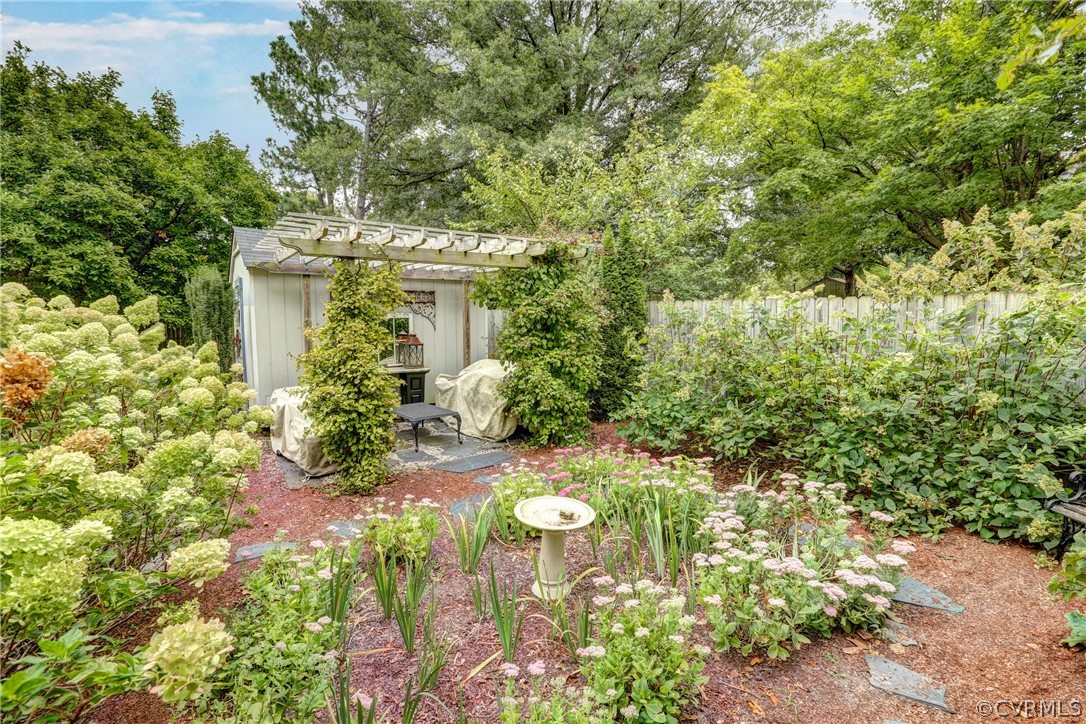 4227 Brook Road Richmond, VA 23227 - Photo 40 of 41 a view of a garden with large trees