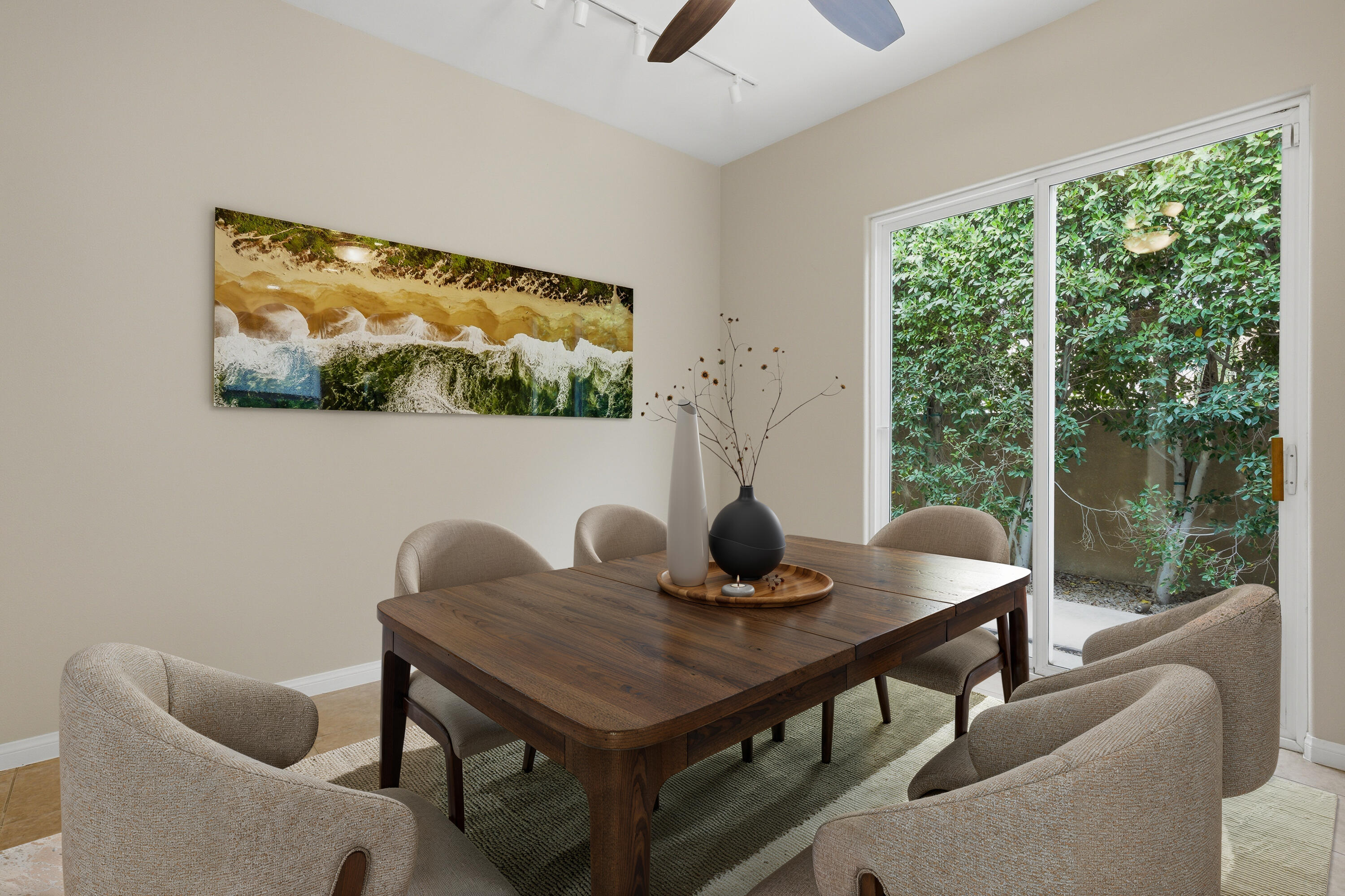 79120 Shadow Trail La Quinta, CA 92253 - Photo 24 of 60 a view of a dining room with furniture and wooden floor