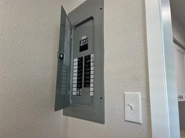 a close up of a fireplace in a room