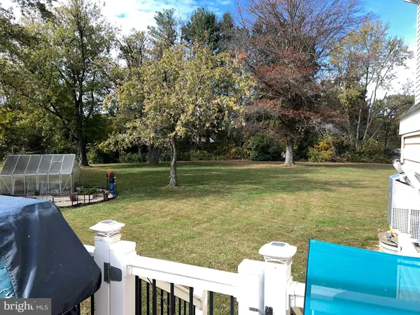 a view of a lake with a big yard