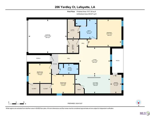 $1,645 | 206 Yardley Court, Lafayette, LA 70507