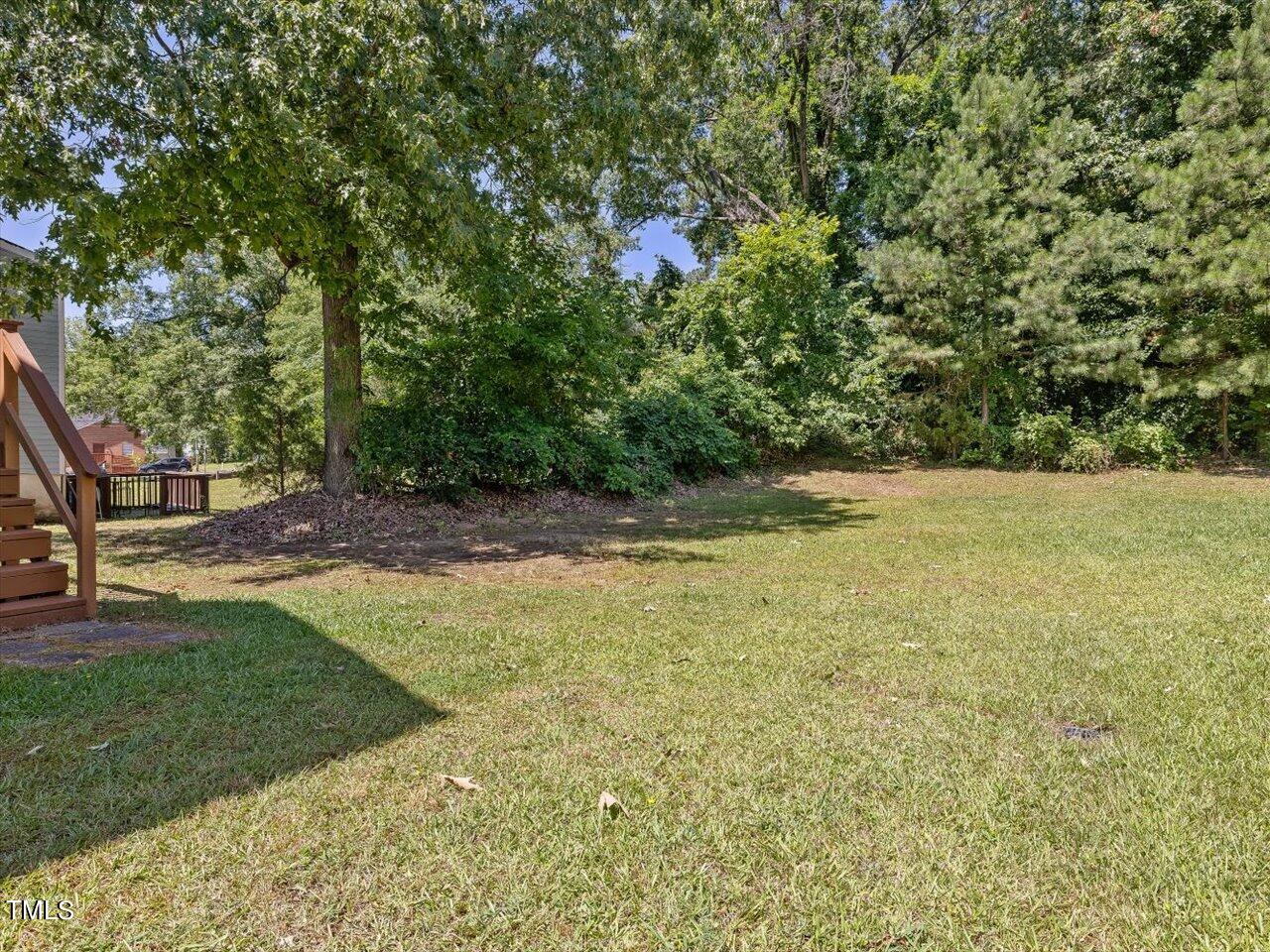 2907 Dearborn Drive Durham, NC 27704 - Photo 45 of 52 a backyard of a house with lots of green space