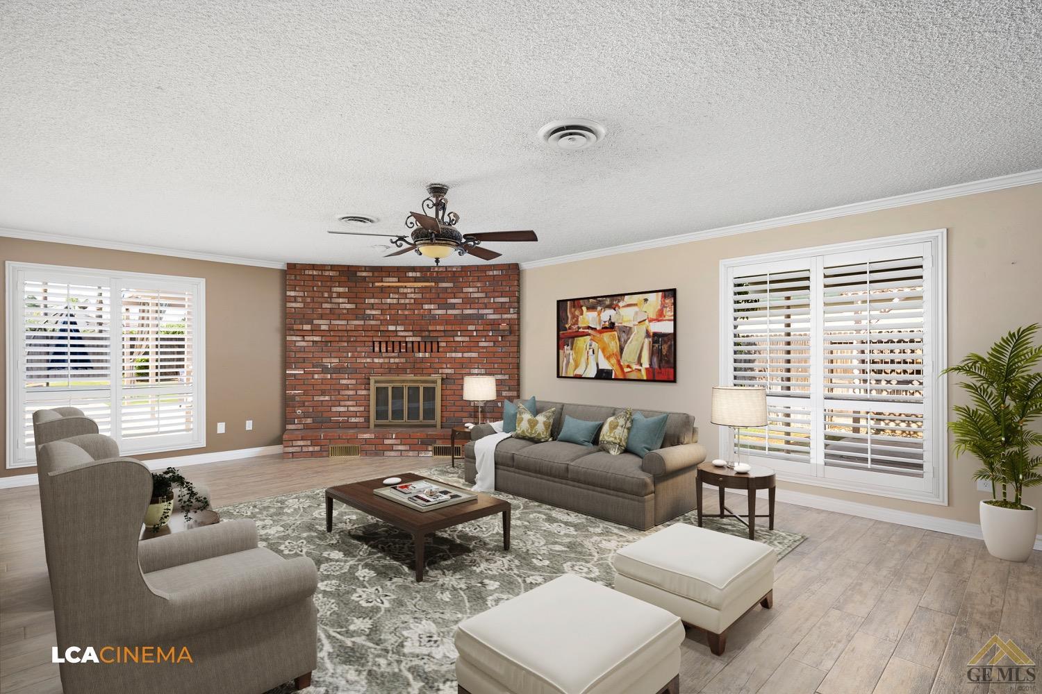 Undisclosed Address Bakersfield, CA 93308 - Photo 8 of 23 a living room with furniture and a large window