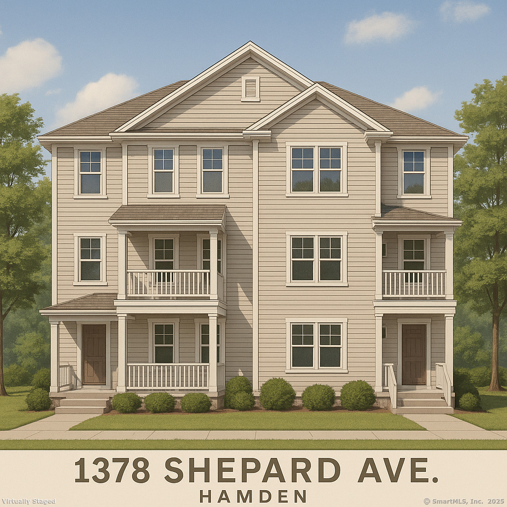 1378 Shepard Avenue Hamden, CT 06518 - Photo 2 of 15 a front view of a building with a yard
