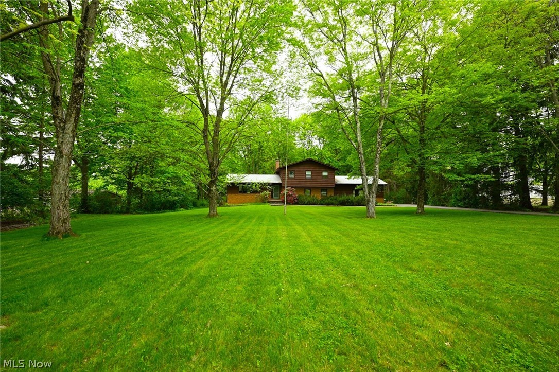 2987 Sourek Road Akron, OH 44333 - Photo 2 of 44 *FRONT YARD SHOWING HOMES SITS FAR BACK FROM THE ROAD FOR PRIVACY! ~