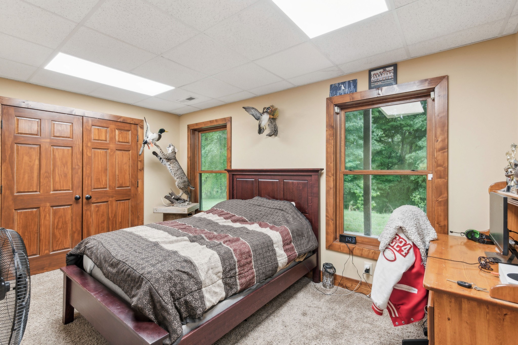 4455 Tarsus Road Palmyra, TN 37142 - Photo 32 of 38 a bedroom with a bed and a large window
