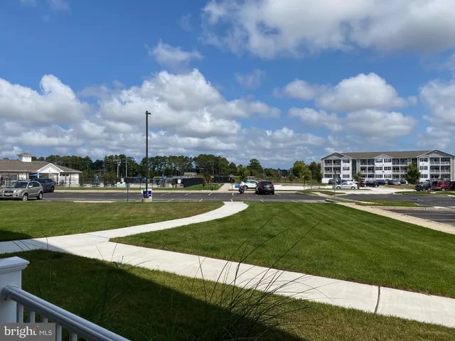 a view of a lake with a big yard