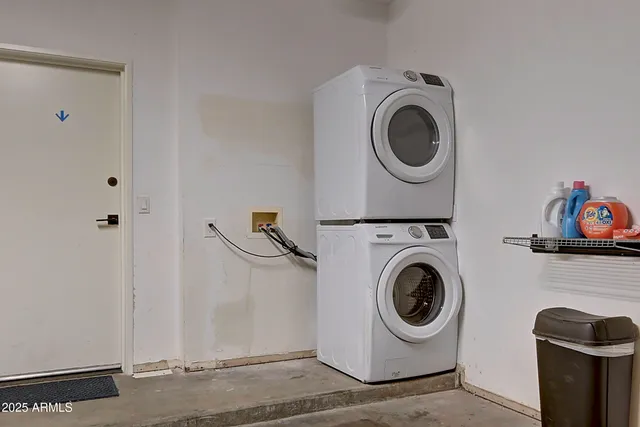 a view of a balcony with couch