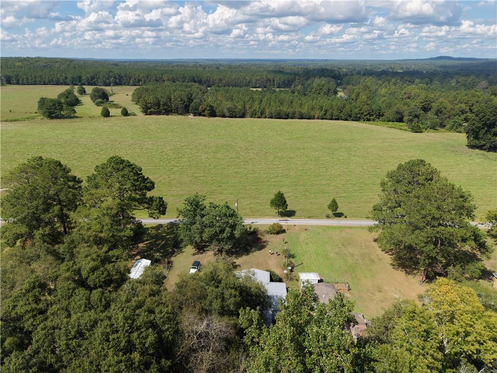 28 Southfork Road Eufaula, AL 36027 - Photo 4 of 20 Expansive green fields bordered by mature tree lines, with a paved road visible