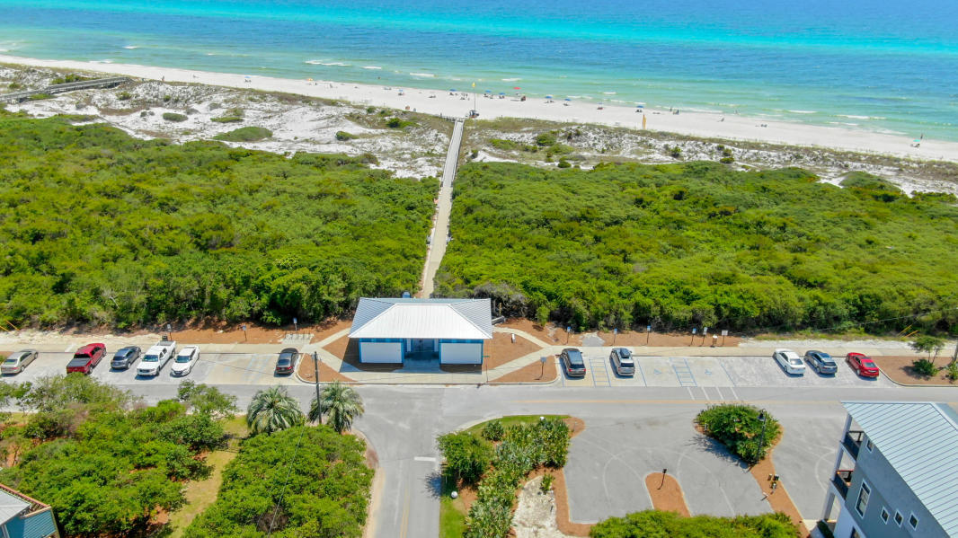 Lot 178 Pompano Street Inlet Beach, FL 32461 - Photo 4 of 14 a view of a terrace with a garden and lake view