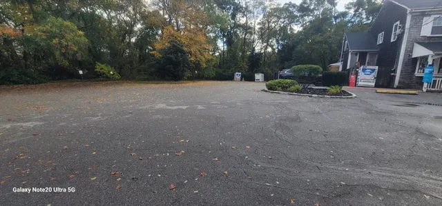 a view of a house with a street