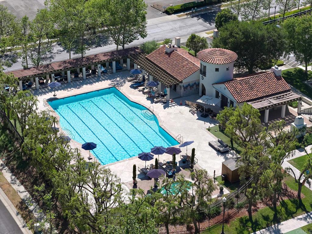 2414 Fallbrook Place Escondido, CA 92027 - Photo 51 of 63 an aerial view of a house with swimming pool and outdoor seating