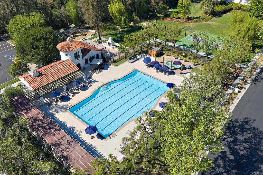 2414 Fallbrook Place Escondido, CA 92027 - Photo 52 of 63 an aerial view of a house with a garden and trees