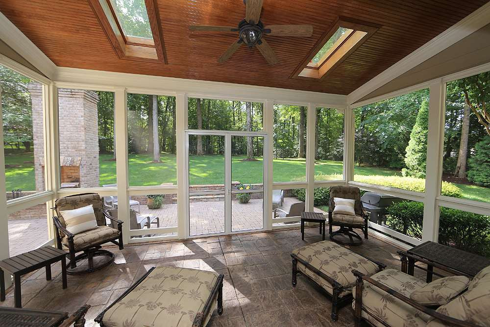 1809 Silver Mist Court Raleigh, NC 27613 - Photo 4 of 30 Wall mounted heater. Overlooking very private wooded backyard. Screen Porch