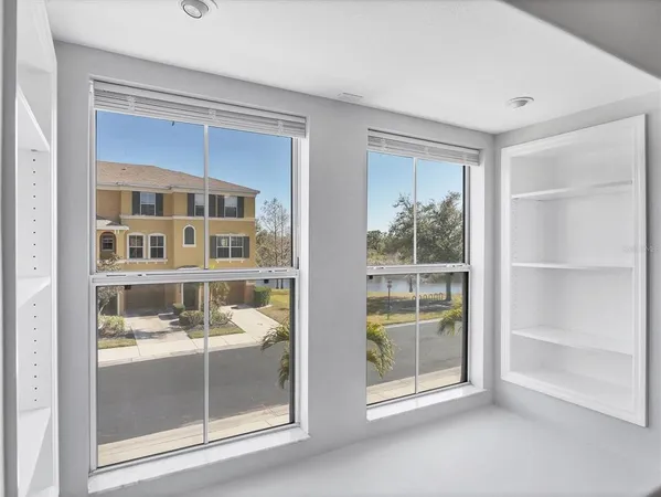 a view of a window in a room